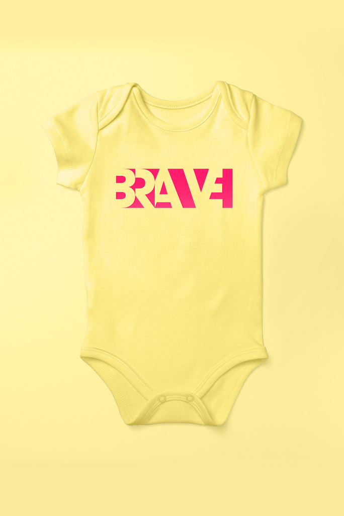 Brave Sunflower Yellow Babygrow (Short Sleeve)