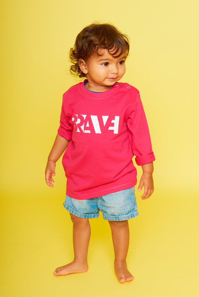 Brave Fuchsia Long Sleeve Tee