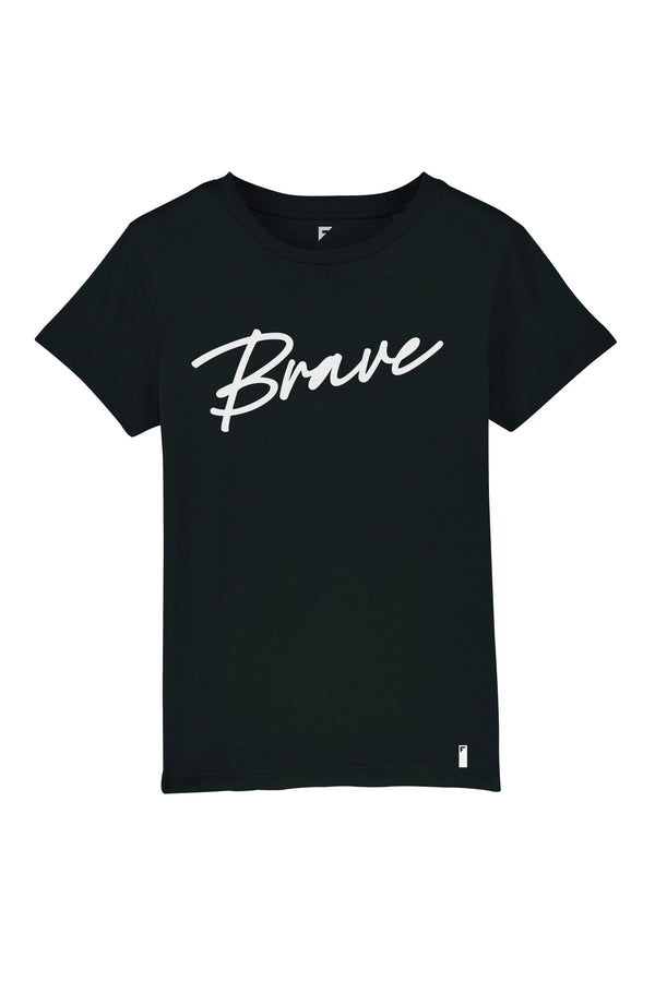 Brave Signature Unisex Crew Neck T-Shirt (Black)