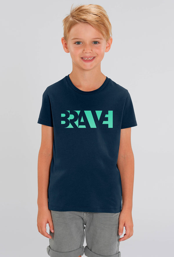 Brave French Navy Kids T-shirt