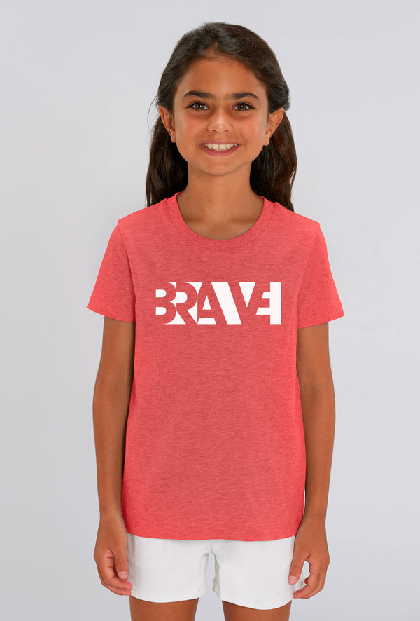 Brave Heather Red Kids T-shirt