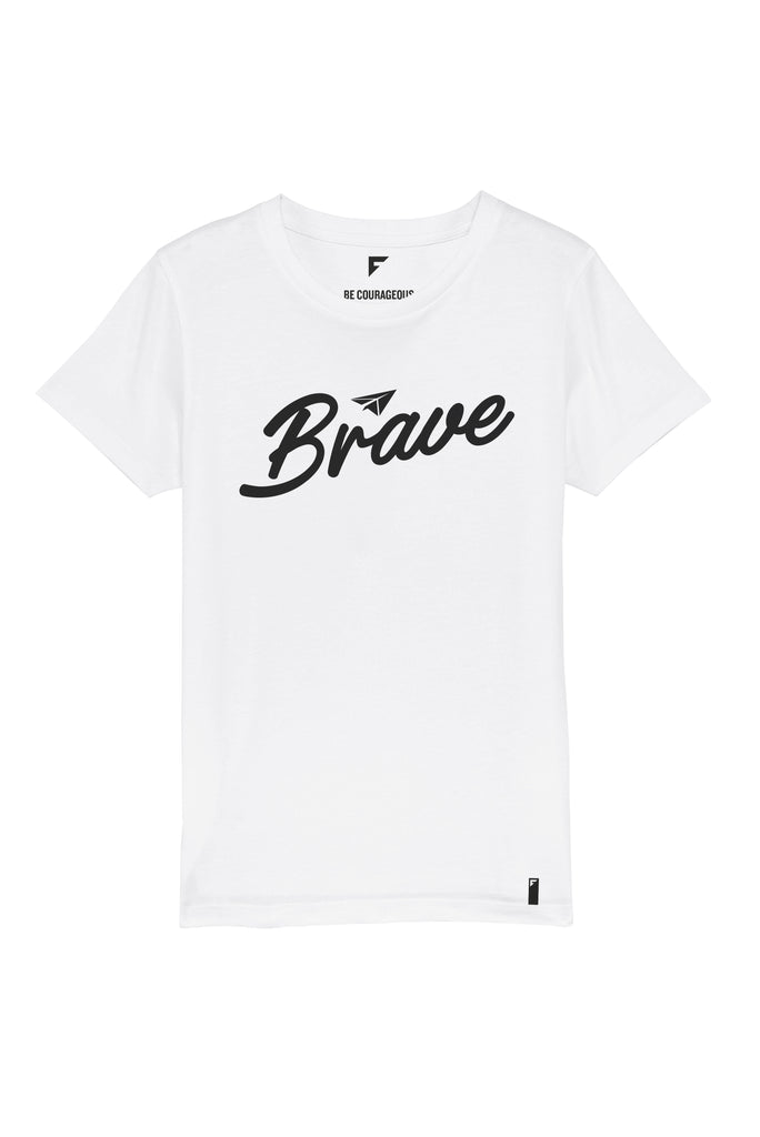 Original Brave Unisex Crew Neck T-Shirt (White)