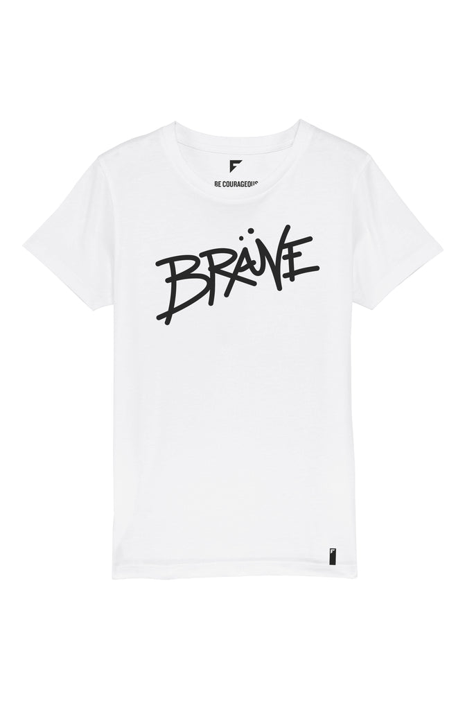 Brave Smile Unisex Crew Neck T-Shirt (White)