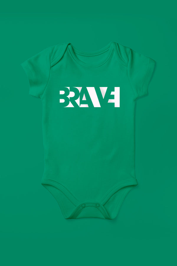 Brave Kelly Green Babygrow (Short Sleeve)