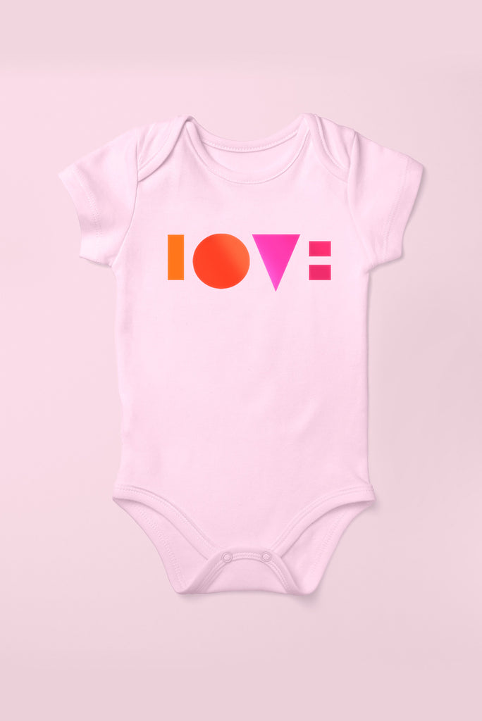 Love Cotton Pink Babygrow (Short Sleeve)