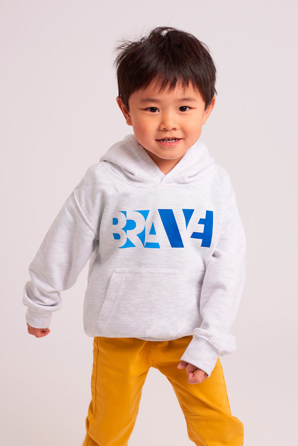 Brave (Blue) Grey Hoodie