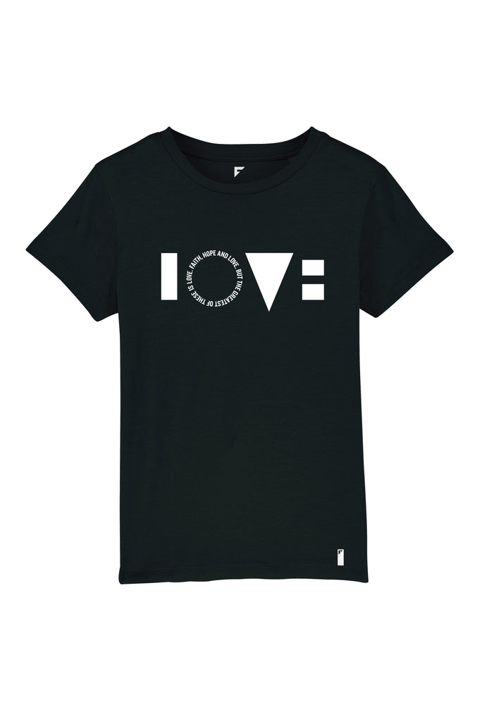 Love Unisex Crew Neck T-Shirt (Black)