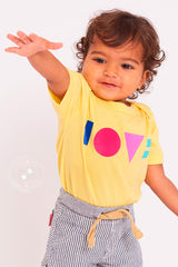Love Sunflower Yellow Babygrow (Short Sleeve)