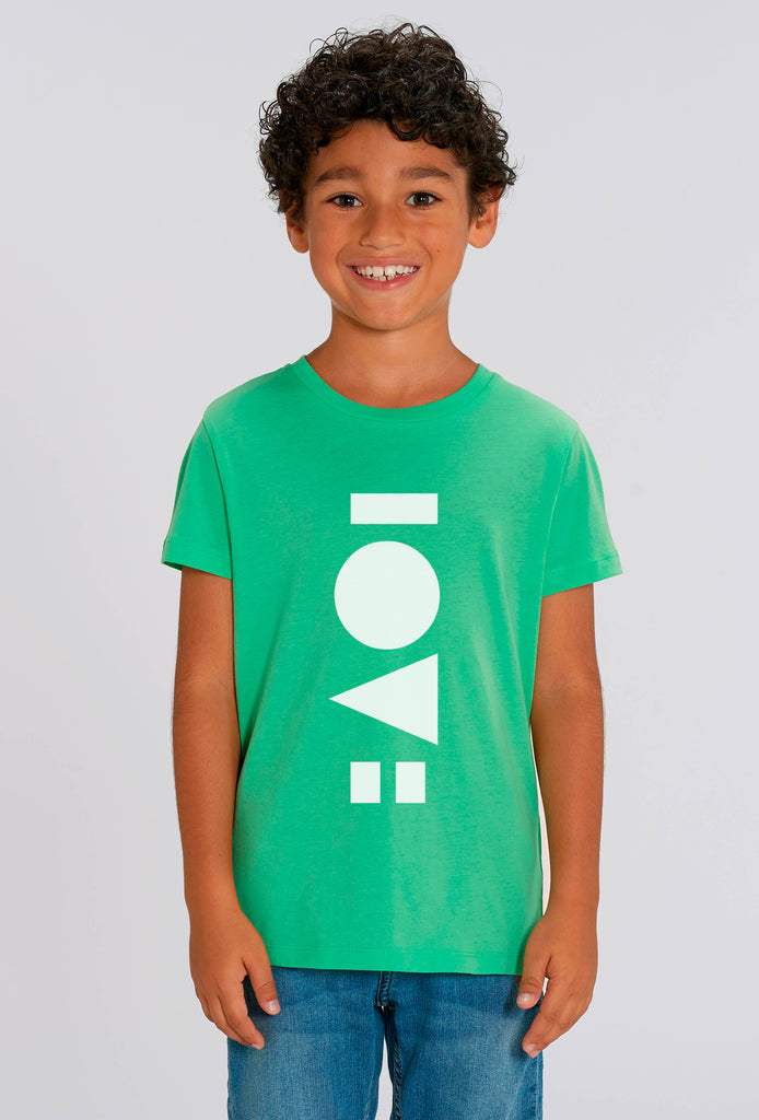Love Chameleon Green Kids T-shirt