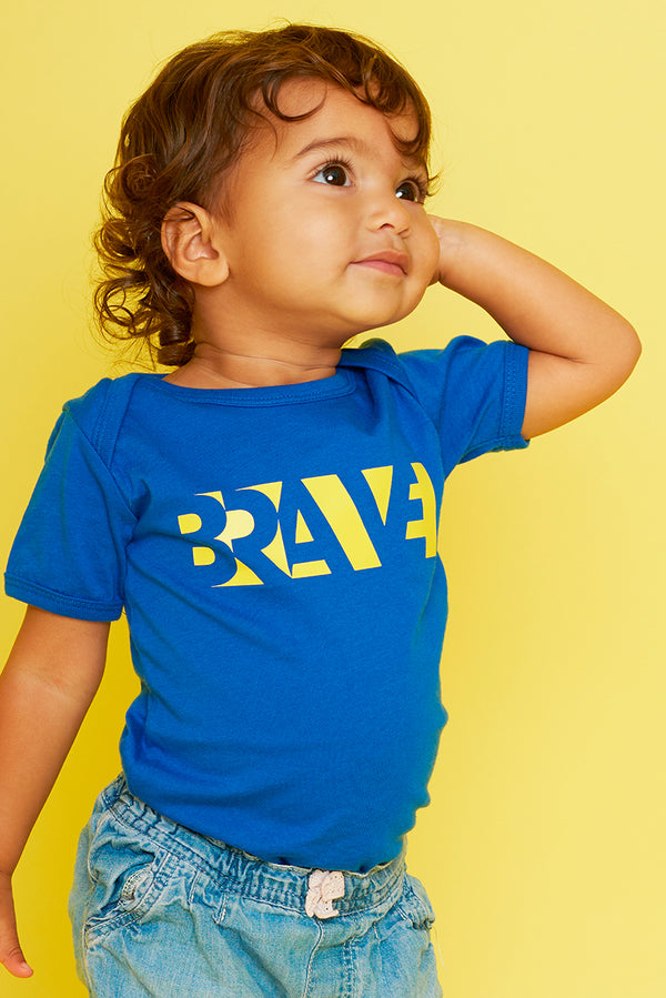 Brave Royal Blue Babygrow (Short Sleeve)