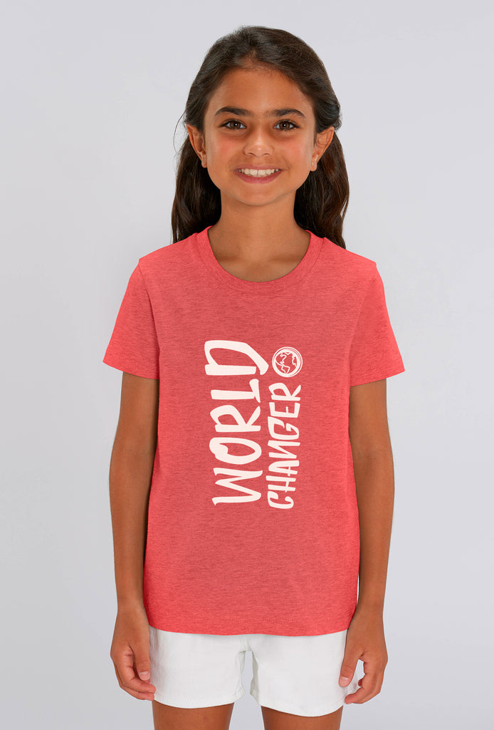 World Changer Red Heather Kids T-shirt
