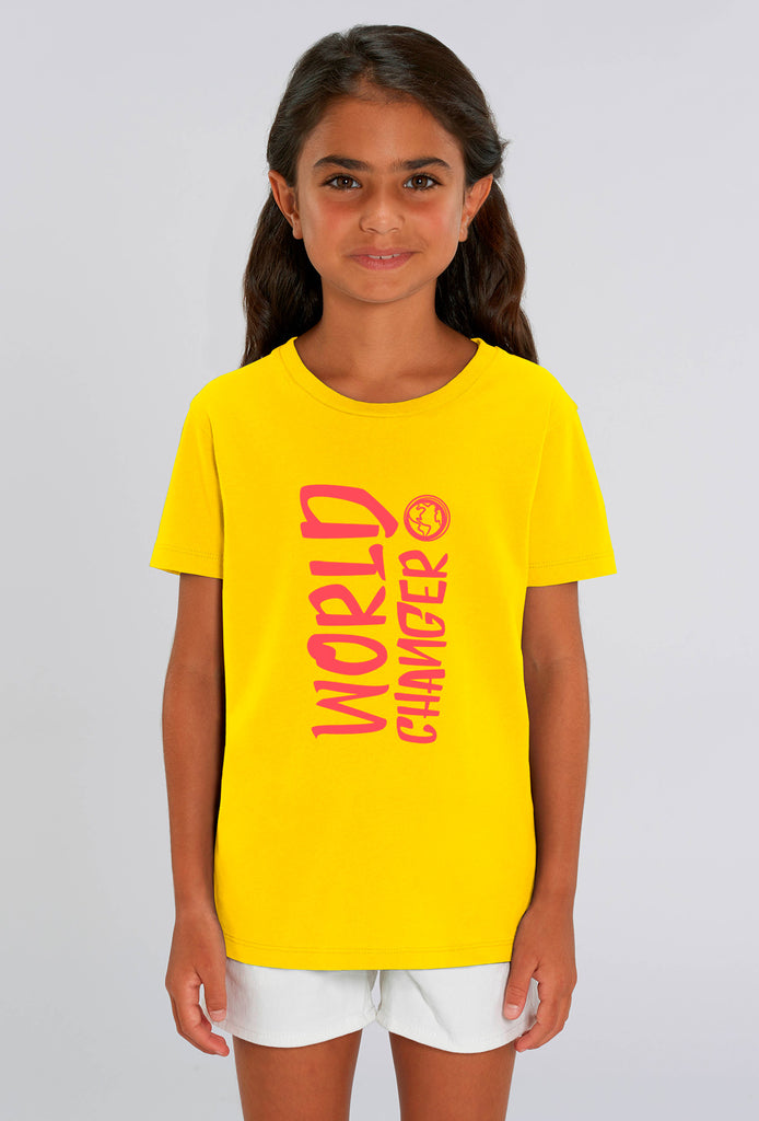 World Changer Sunflower Yellow Kids T-shirt
